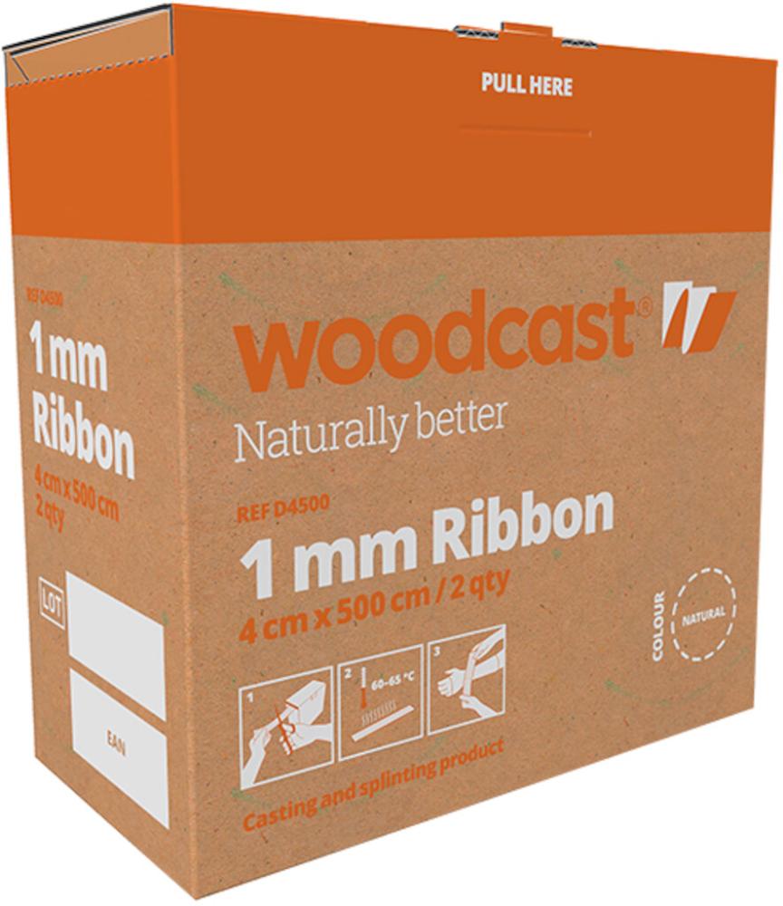 Woodcast 1 mm Ribbon 4cm x 5m, 2 Rollen