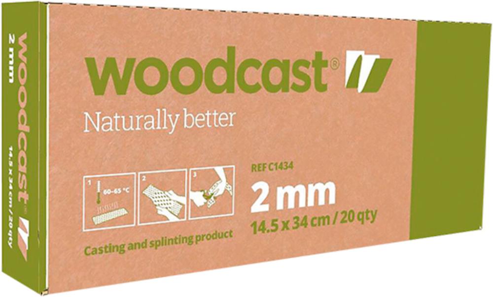 Woodcast 2 mm 14.5 x 34cm, 20 Sk. pro Pkg