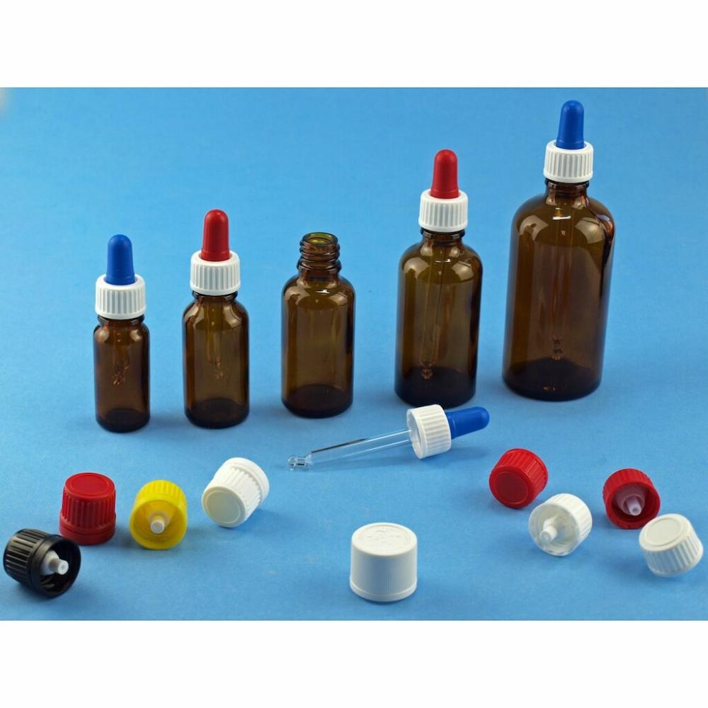 Tropfflasche 30 ml, Stück mit Gewinde, ohne Verschluss