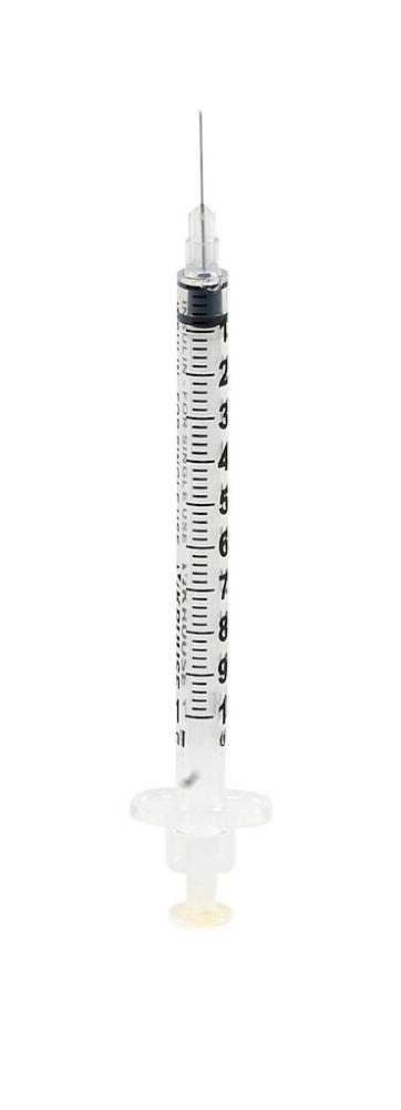 KRUUSE Insulinspritze 1ml mit Gummikolben/29Gx1/2