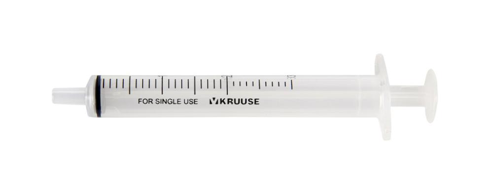 KRUUSE Einmal-Spritzen 3-teil. 3ml, Luer, zentrisch, 100 Stk KRUUSE Einmal-Spritzen 3-teil. 3ml, Luer, zentrisch, 100 Stk