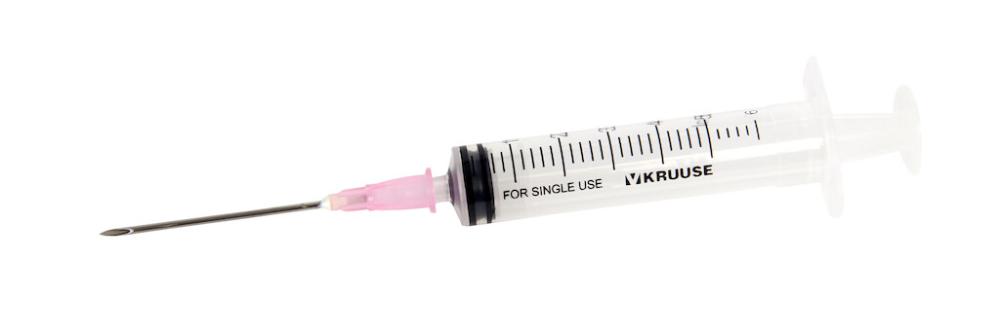 KRUUSE 3-Komp.-Spritze 5ml 18G, 1.2x40mm, 100 Stk.