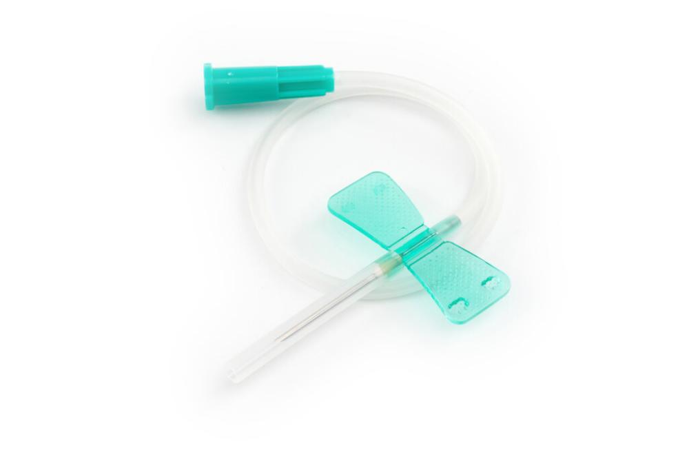KRUUSE Butterfly-Nadel, 21G Türkies, 1.9cm, 100 Stk KRUUSE Butterfly-Nadel, 21G Türkies, 1.9cm, 100 Stk