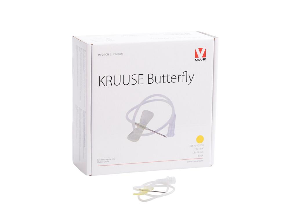 KRUUSE Butterfly 19G gelb 50 stk.