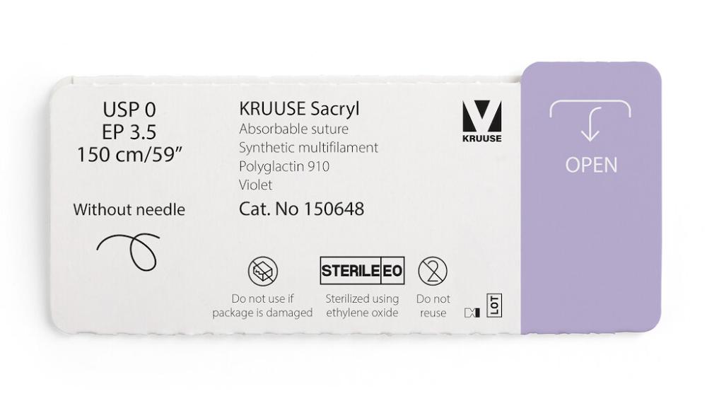 KR Sacryl,USP 0,150cm ohne Nadel, 12 Stk KR Sacryl,USP 0,150cm ohne Nadel, 12 Stk