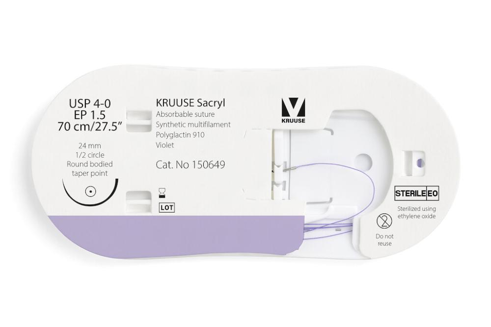 KR Sacryl,USP 4-0,70cm 24 mm 1/2 TP, RK, 12 Stk KR Sacryl,USP 4-0,70cm 24 mm 1/2 TP, RK, 12 Stk