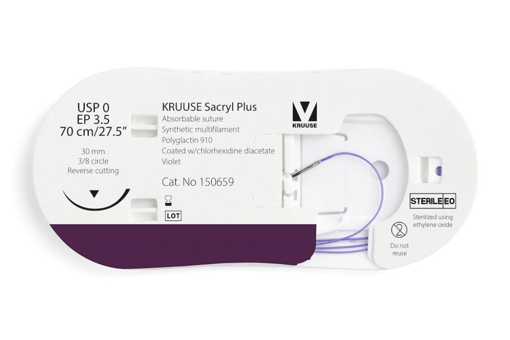 KR Sacryl Plus,USP 0,70cm 30 mm 3/8 K, RC, 12 Stk KR Sacryl Plus,USP 0,70cm 30 mm 3/8 K, RC, 12 Stk