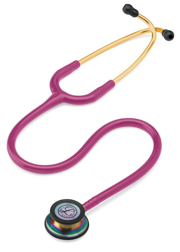 Littmann Classic III, Regenbogen Edition Himbeerrot, Ohrbüg messing, Anschl messing Littmann Classic III, Regenbogen Edition Himbeerrot, Ohrbüg messing, Anschl messing