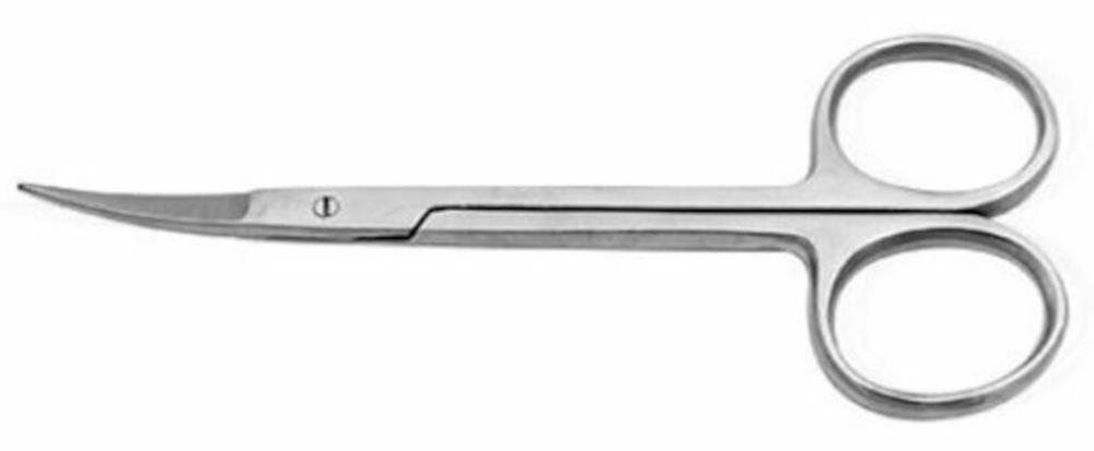 Feine Schere sp/sp gebogen 9cm