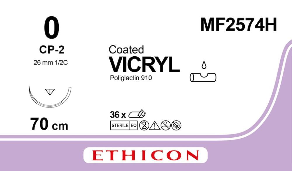 Vicryl USP 0 Nr. MF2574H violett 70 cm CP-2 36 Stk.