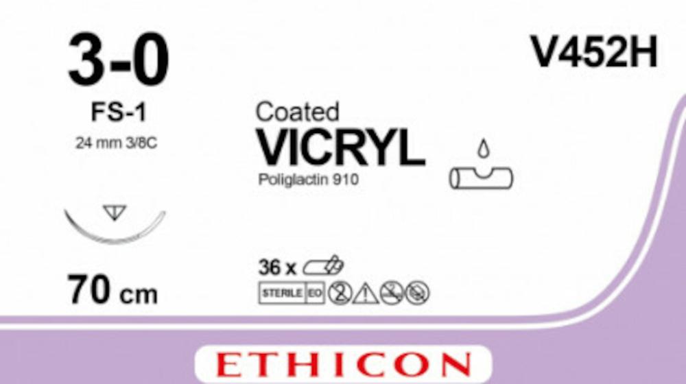 Vicryl USP 3-0 Nr. V452H violett 70 cm FS-1 36 Stk.