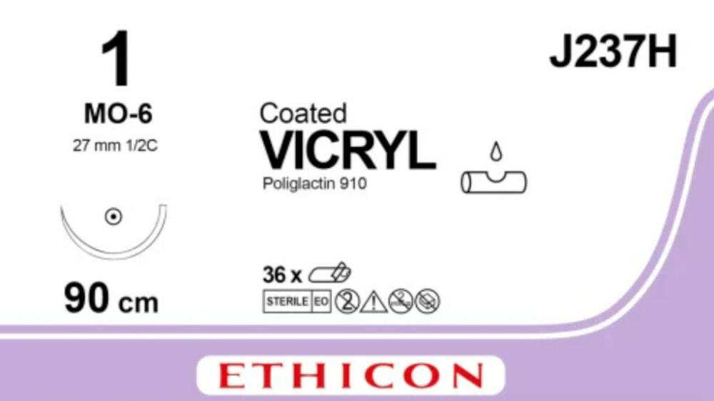 Vicryl USP 1 Nr. V237H violett 90 cm MO-6 36 Stk.