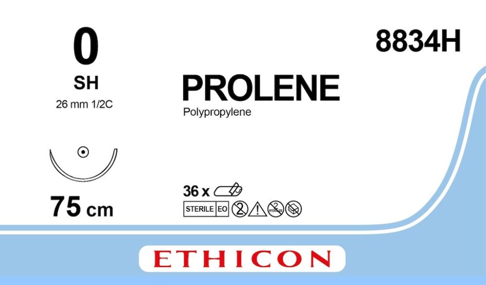 Prolene USP 0 Nr. 8834 H blau 75 cm SH 1 x 36 Stk. Prolene USP 0 Nr. 8834 H blau 75 cm SH 1 x 36 Stk.