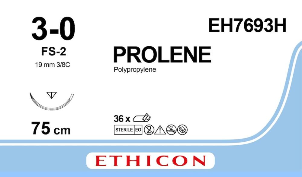 Prolene USP 3-0 Nr. EH7693H blau 75 cm FS-2 1 x 36 Stk.