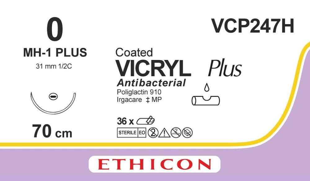 Vicryl plus USP 0 Nr. VCP247H violett 70 cm MH-1 36 Stk.