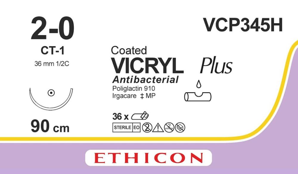 Vicryl plus USP 2-0 VCP 453 H violett 70 cm FS-1 36 Stk.
