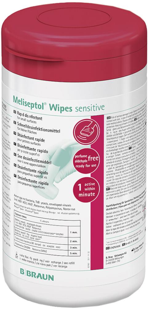 Meliseptol Wipes sensitive Spenderbox à 60 Tücher