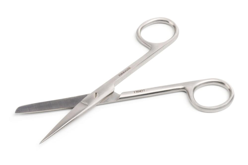 Chirurgische Schere sp/st, gerade, 14.5cm, STK