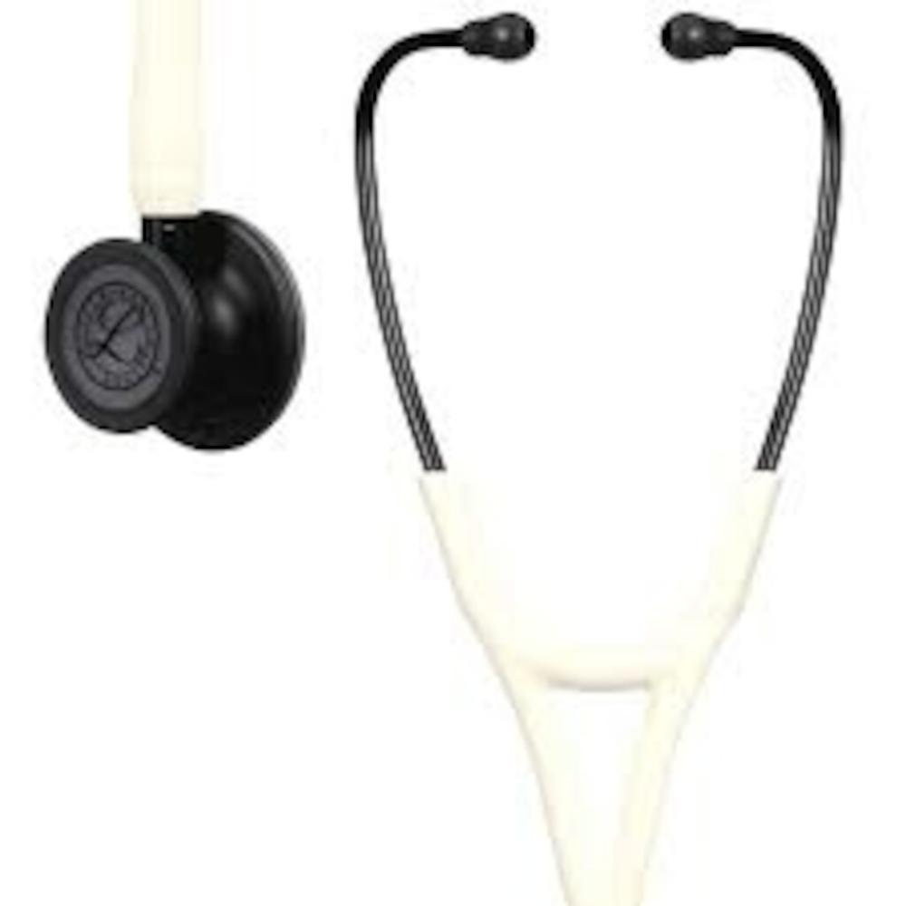 Littmann Card. IV, Satin Edition Alabasterweiss, Ohrbügel schw, Anschl schw Littmann Card. IV, Satin Edition Alabasterweiss, Ohrbügel schw, Anschl schw