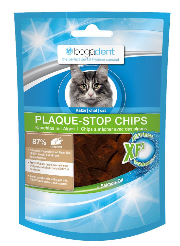 bogadent Plaque-Stop Chips Poulet, Katze 50g