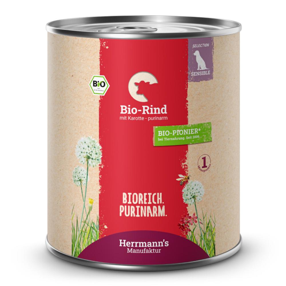 Can Adult Sensible Bio Rind purinarm 6x800g Herrmanns Manufaktur ...
