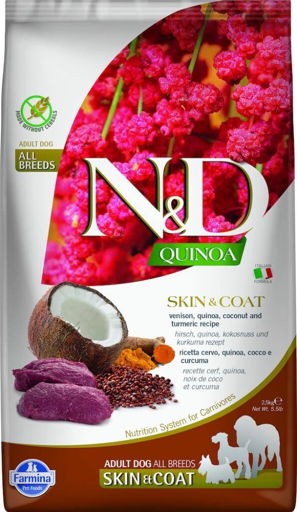 Can Skin&Coat Wild 2.5kg Farmina ND Quinoa / Trockenfutter / Hundefutter /  Futtermittel @ Covetrus CH Online-Shop