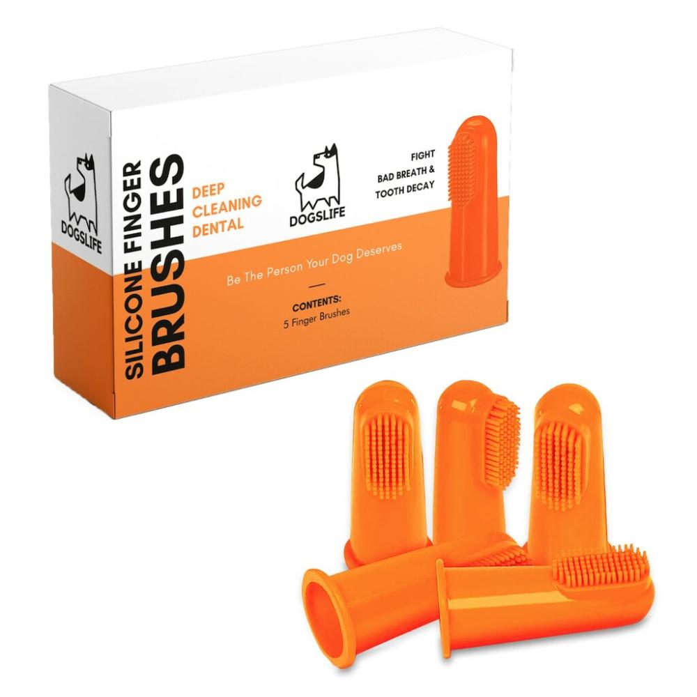 Fingerbürsten aus Silikon, 5 Stück DogsLife Fingerbürsten aus Silikon, 5 Stück DogsLife